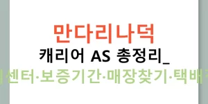 만다리나덕 캐리어 AS 총정리: 고객센터·보증기간·매장찾기·택배접수
